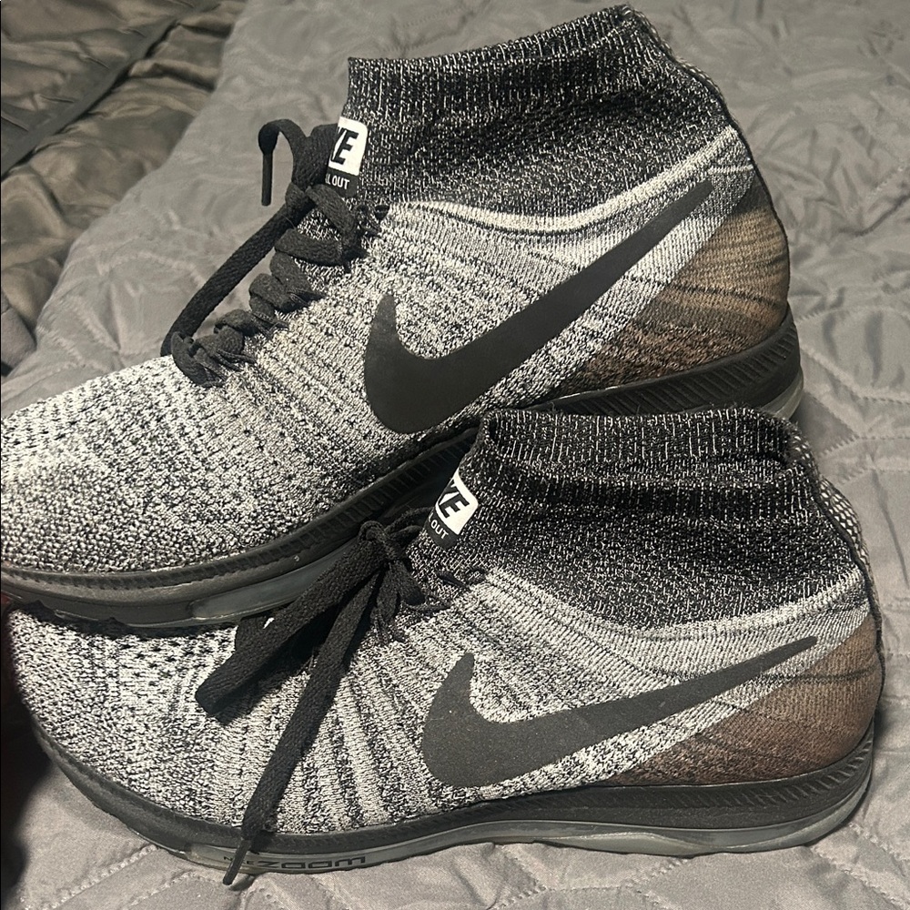 Nike Black and White High-Top Sneakers